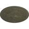 Ekena Millwork Naple Ceiling Medallion (Fits Canopies up to 3 3/8"), Hand-Painted Witch Hazel, 37 1/2"OD x 3 3/8"P CM37NAWHF - alternate 2